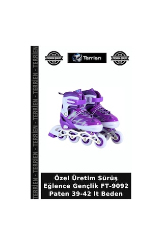 Özel Üretim Sürüş Eğlence Gençlik Ft-9092 Paten 39-42 Lt Beden Çok Renkli