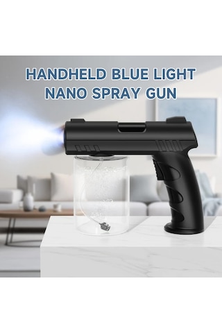 Willowhaven 2025 Yeni Taşınabilir Nano Mavi Işık Dezenfektan 1200mah Usb-c Şarjlı Siyah Ev Ofis Araç Sprey Diğer