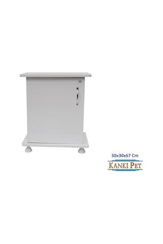 Kanki Pet İthal Akvaryum Mdf Beyaz Sehpa 50 x 30 x 67 CM