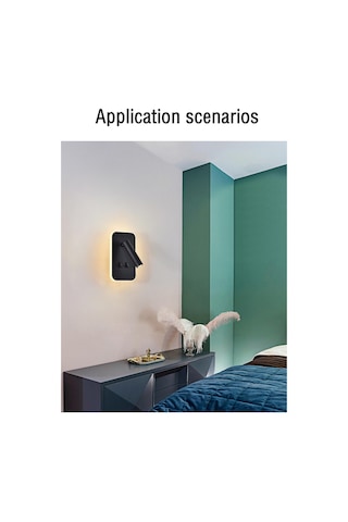 Takılabilir Duvar Aplikleri Çift Kontrollü Döndürülebilir Modern Diğer