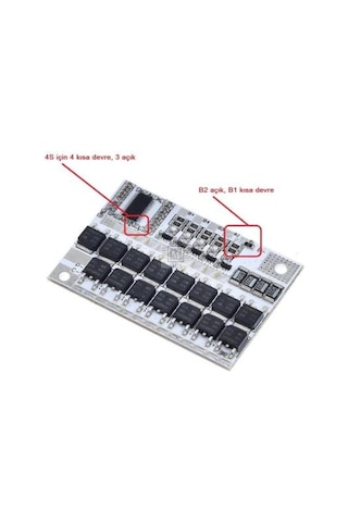 4s 100a Bms Koruma Kartı Lityum Batarya Balanslı Lifepo4 Protection Module