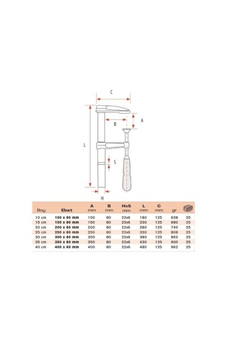 BULUT Küçük İşkence Döküm 25 cm 250x80mm