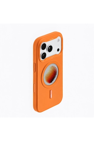 Xtrem Apple Uyumlu iPhone 17 Pro Max / 18 Pro Max Magsafe Özelleştirilebilir E-ınk Ekranlı Kılıf Turuncu