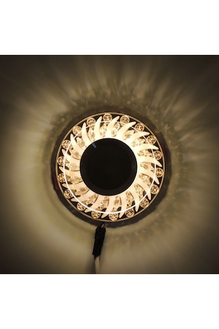 Bronze Kristal Cam Altı Üstü Spot Cob Led Armatür Beyaz Gün Iş... Bronz Cam