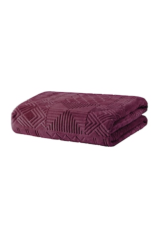 Yataş Bedding Nova Emboss Çift Kişilik Battaniye Vişne