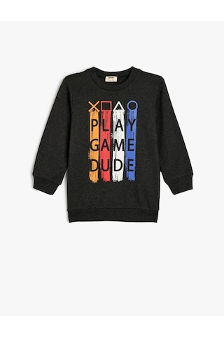 Koton Erkek Çocuk Sweatshirt Antrasit 5wkb10120tk 25ky59000170 Y5903 Antrasit