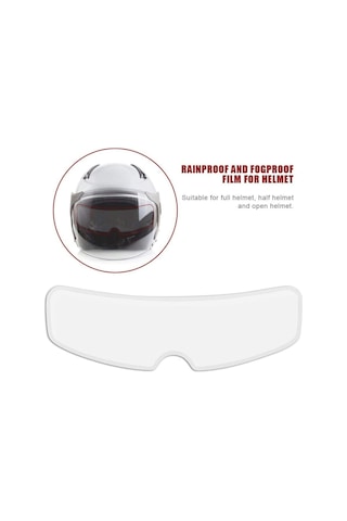 Motosiklet Kaskı Cam Yağmur Kaydırıcı Film Kask Vizör Buhar