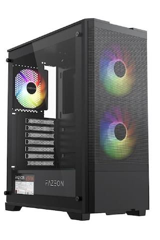 Fazeon F16 650w 80plus Bronze Mesh 2x140mm&1x120mm Argb Fanlı Atx Siyah Bilgisayar Kasası