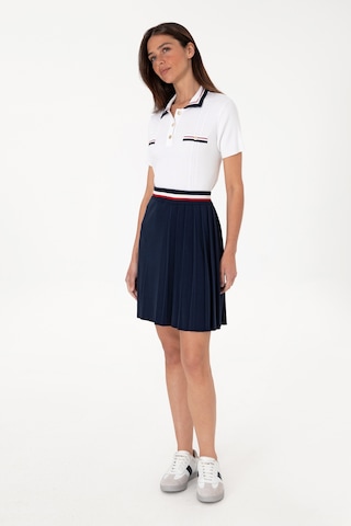 U.S. Polo Assn. Kadın Lacivert Mini Boy Triko Etek 50299379-VR033