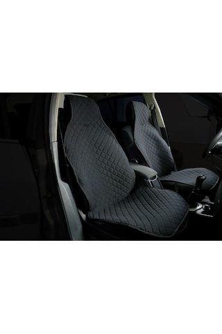 Oto Koltuk Minderi Terletmez 3'lü Set Siyah Cepli