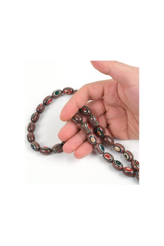 Kafur Ağacı Beyzi Kesim 11.5x17mm Tesbih Çok Renkli