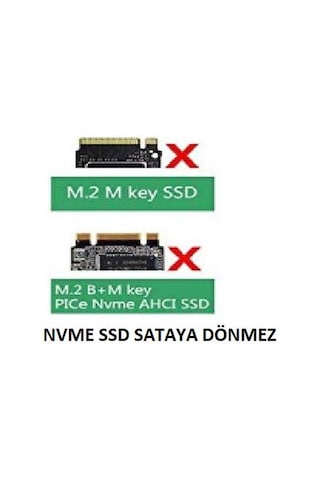 M.2 Ngff Sata Kutu M2 Ngff Ssd Sata Çevirici Nvme Ssdlere Olmaz