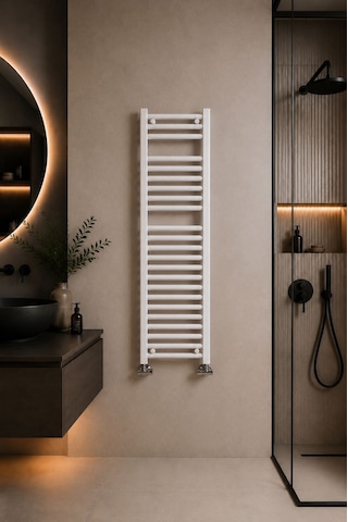 500X1400 Beyaz Havlupan 20 Borulu Banyo Havlupanı