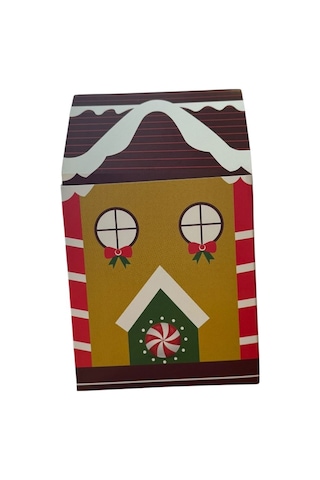 Yılbaşı Hediye Kutusu Sarı Ev 12'li