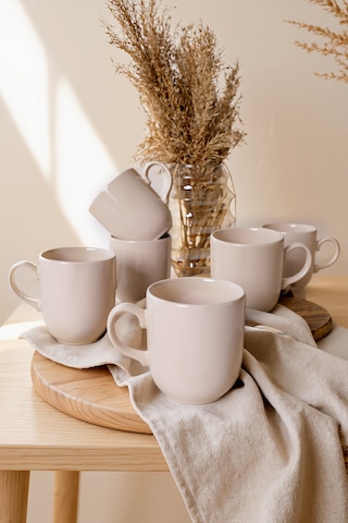 Keramika Krem Ekinoks Kupa 10 Cm 6 Adet 030