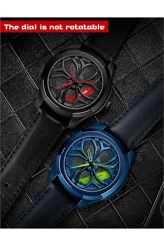 Sones Olevs 9967 Erkek Yıldızlı Gökyüzü Yüzlü Elmas Çerçeveli Kuvars Saat Siyah Çelik Kayış