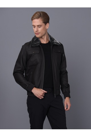 Basics&more Erkek Deri Ceket Es511 001