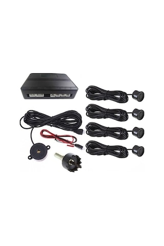 Moly Araba Park Etme Radar Sistemi, 4 Ultrasonik Sensör, Tersi Vites Sesli Uyarı, Kolay Kurulum 12v, Profesyonel Park Yardımcısı