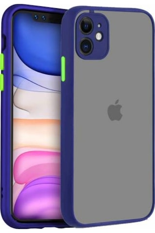 Apple Uyumlu iPhone 11 Kilif Lens Korumali Mat Silikon Kapak 431302356
