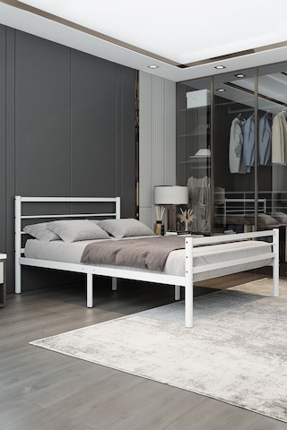 Aksviva Chester Çift Kişilik Ferforje Metal Karyola