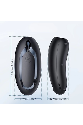 Willowhaven Siyah Taşınabilir Şarj Edilebilir Ultrasonik Köpek Havlama Önleyici Cihaz