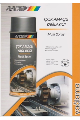Motip Çok Amaçlı Yağlayıcı ve Bakım Spreyi 400 ML