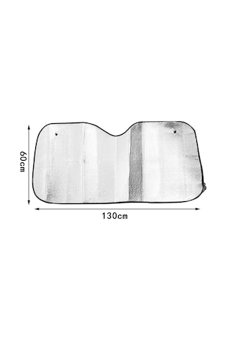 Youtek Dayanıklı Ve Pratik Araç Güneşlik Seti - 130x60 Ön Cam Ve Yan Camlar İçin Uv Koruma Ve Isı Yalıtımı