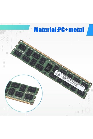 Qingmipy Sunucu Belleği Ddr3 16gb 1600mhz Recc 240pin 2rx4 1.35v Reg Ecc - X79 X58 Anakartları İçin Uygun