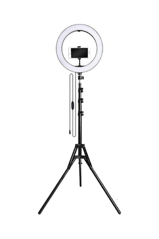 Lrsm Led Işıklı Ring Light Tripod Selfie Makyaj Işığı Youtuber & Kuaför Çekim Işığı