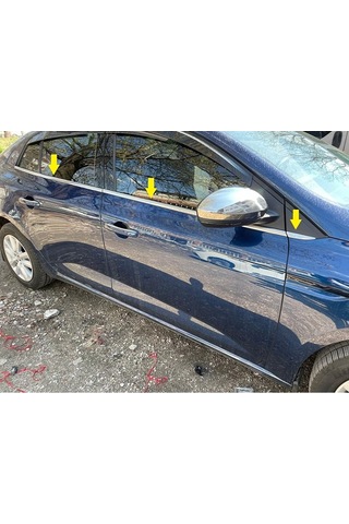 Renault Megane Krom Cam Çıtası 6 prç  2016 - 2022