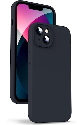 Apple Uyumlu iPhone 13 Uyumlu Kılıf Nano Slikon Kapak Siyah -