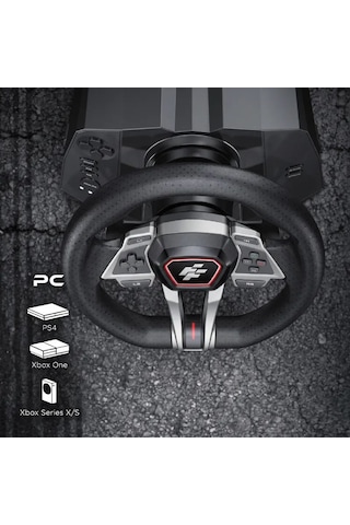 Flashfire Imola F107 Force Feedback Yarış Direksiyon Seti 900 /270 , Hall Sensörlü 3 Pedallı, 6+1 H-vites, Pc / Ps4 / Xbox Series X S / Xbox One Uyumlu