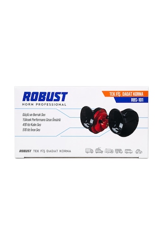 Robust Rbs-101 Dadat Korna Tek Fiş 410hz 510hz Güçlü Ses Performanslı Korna