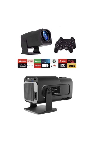 Çift Kollu Projeksiyon Taşınabilir Game Projektör Full Hd 1080p 4k Projeksiyon Gamepad 16784488