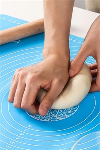 Yuvarlak Yapışmaz Premium Kalite Ölçülü Silikon Hamur Açma Matı 30cm /kek Pasta Pişirme Kağıdı İşlev Diğer