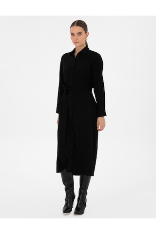Pierre Cardin Kadın Siyah Elbise Dokuma 50318230-vr046 Siyah