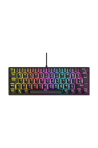 Rampage Plower K60 12 Işık Modlu Blue Switch Bilek Destekli Mekanik Klavye