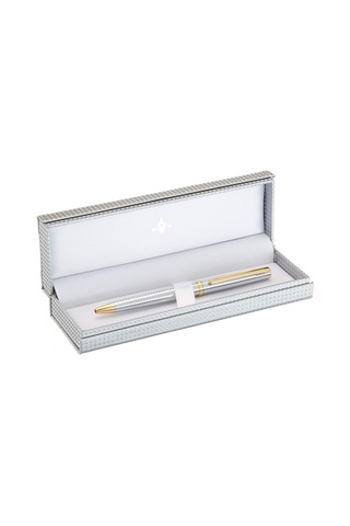 Steelpen Slim Serisi 8131 Krom Gold Tükenmez Kalem Çok Renkli