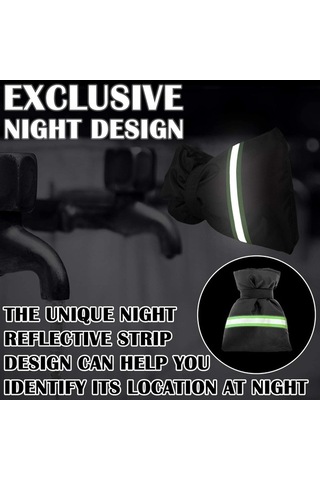 Novahub 6 Adet Kış Dış Mekan Musluğu Don Korumalı Kapak Bahçe Musluğu Anti-ze Yeniden Kullanılabilir Kapak Yansıtıcı Şeritli