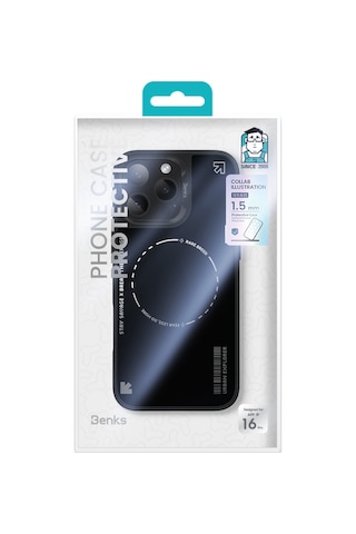 Apple iPhone 16 Pro Max Uyumlu Kılıf Magsafe Özellikli Benks Dynamic Basis Kapak Siyah