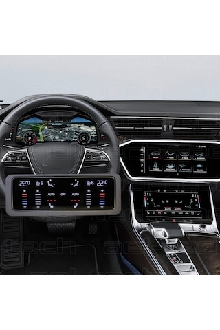 Audi A6 Dijital Gösterge,navigasyon,klima Kontrol Uyumlu Nano Ekran Koruyucu 4lü Set 2019/2025