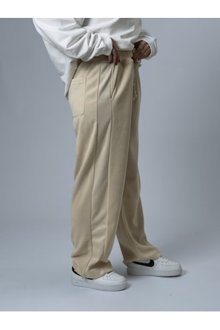 Cocopelli Oversize Bej Kadın Baggy Eşofman Coc2530