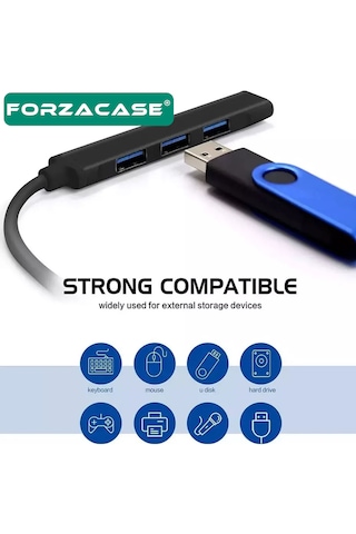 Type-c Girişli 4in1 Usb 2.0 / Usb 3.0 Port Usb Çoklayıcı - Fc931