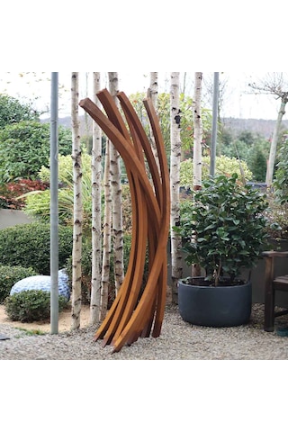 Corten Dekoratif Bahçe Heykeli