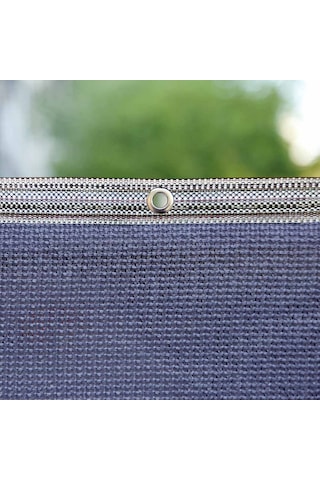 Nzl File Ambalaj Gölgelik File - Çit Filesi - 95'lik Şeritli Halkalı - Gri - Gölgelik Tente - Bahçe Gölgelik - Çit Örtüsü