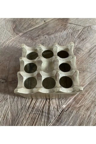 ANTİK PİRİNÇ SARI KÜLLÜK PURO KÜLLÜĞÜ SİĞARA KÜLLÜK 8*8CM