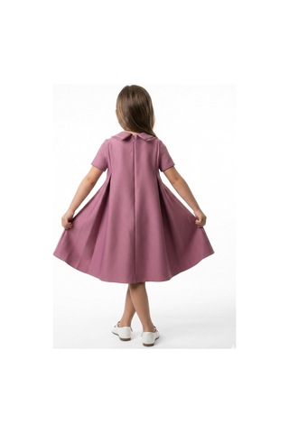 Xo Kids Kız Çocuk Elbise 4-8 Yaş 9221 Mor