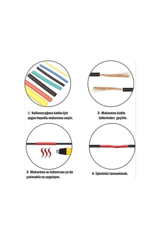 164 Parça Set Isıyla Daralan Makaron Kablo Koruyucu Kılıf 5332