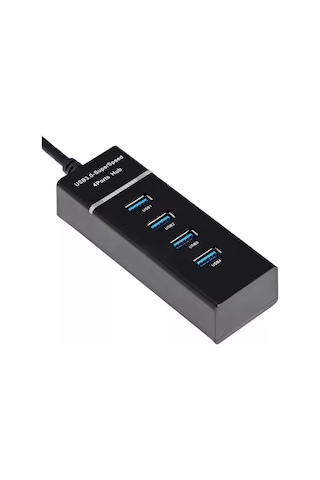 Thentech Usb 3.0 Hub Çoklayıcı 4 Portlu Led Işıklı Yüksek Hızlı Dosya Aktarımı Bilgisayar Laptop Çoğaltıcı