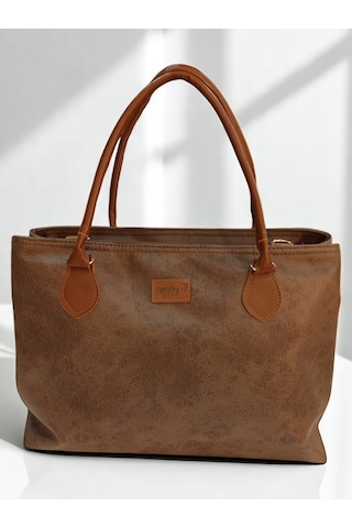 Nenny Baby Deri Anne Bebek Omuz Çantası Kahverengi Kahverengi